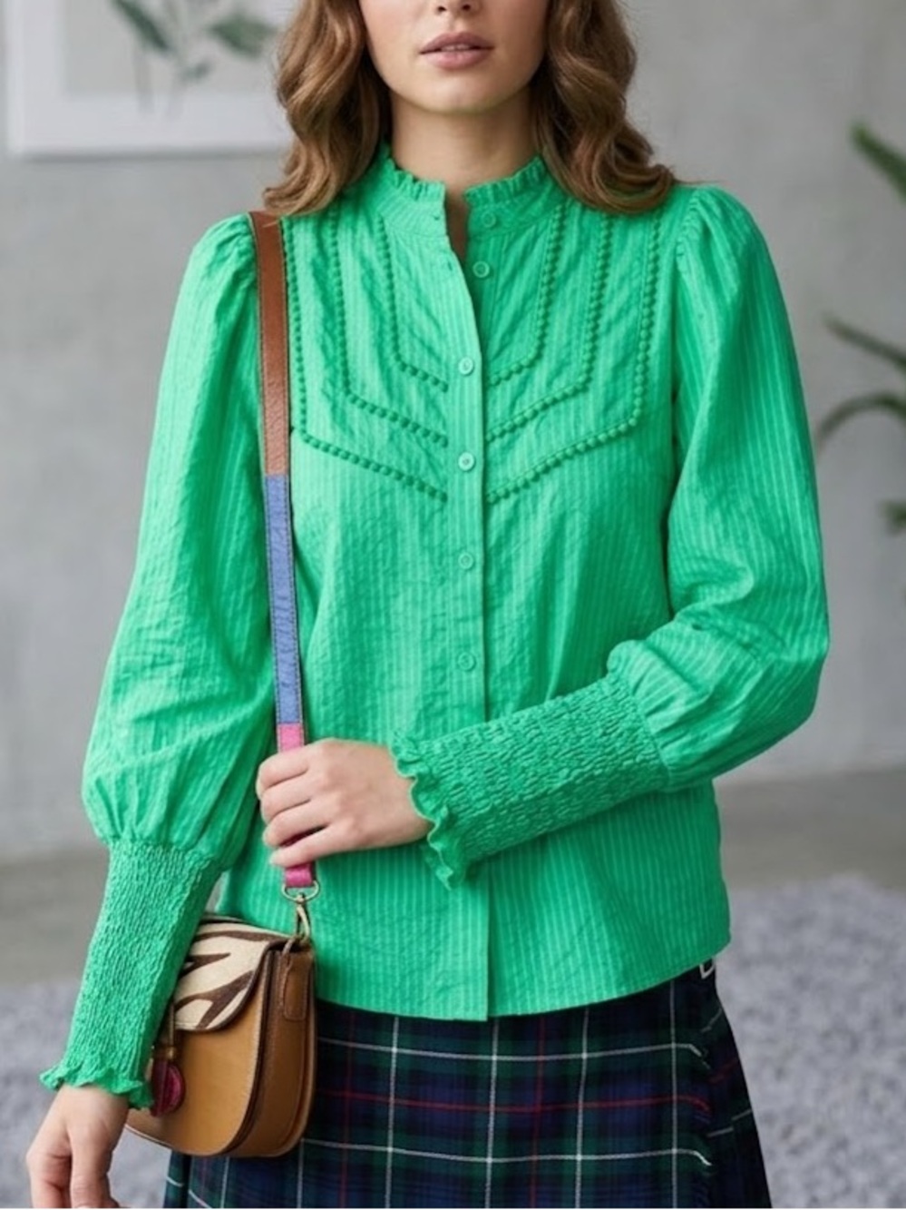 Nk Nukus Green Blouse